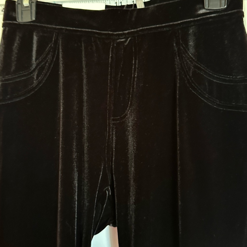 NWT SM Calvin Klein Black Velvet Pants